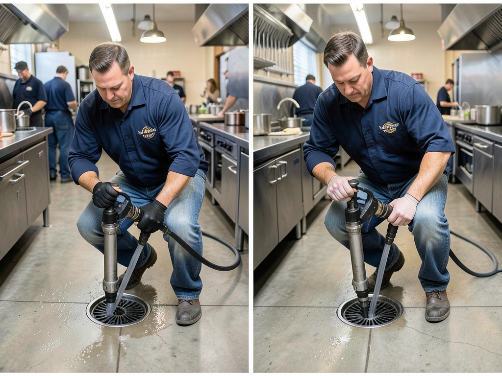 Cleaning and maintaining commercial floor drains i