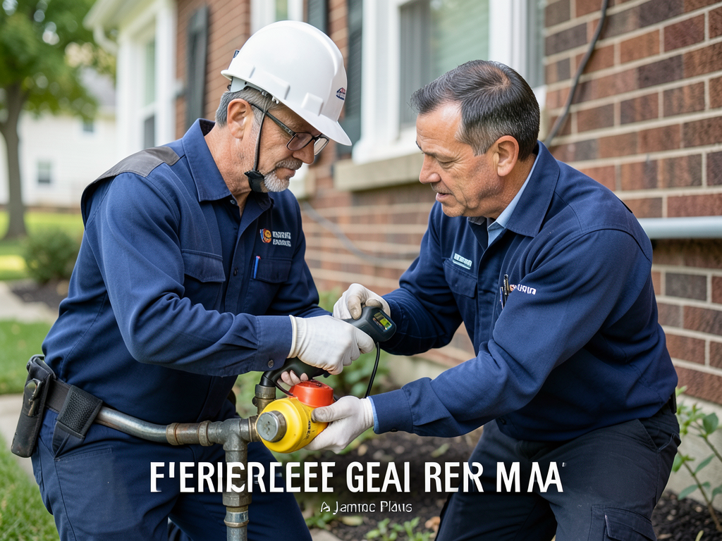 Gas leak detection and emergency repair for jamaic