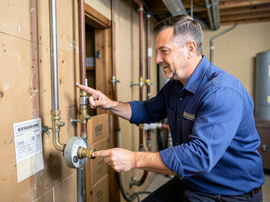 The safest way to locate the main water shutoff in